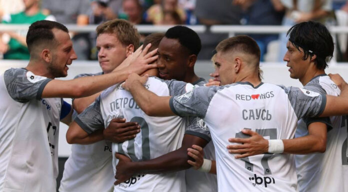 El delantero salvadoreño, Brayan Gil, sigue marcando goles con el FC Baltika de la Primera División de Rusia.