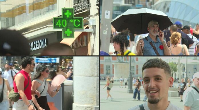 En España, las temperaturas superaban los 40 ºC en varias ciudades, entre ellas a Madrid.