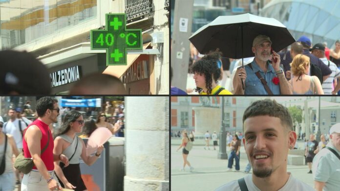 Nueva ola de calor azota a Europa En España, las temperaturas superaban los 40 ºC en varias ciudades, entre ellas a Madrid.