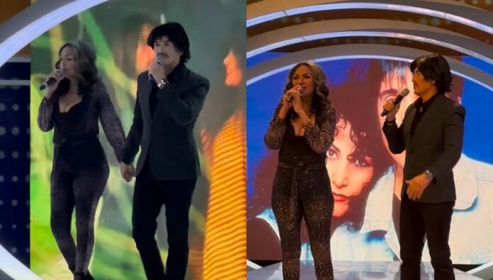 Amanda Miguel y Diego Verdaguer sorprenden en el set de Prendi2