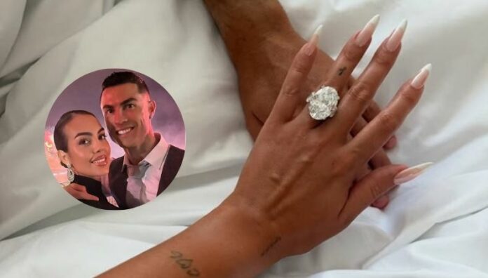 ¡Lujo sin límites! El anillo de compromiso de Gio podría valer hasta 12 millones de euros El compromiso de Georgina Rodríguez con Cristiano Ronaldo ha revelado una joya que rompe récords en valor y exclusividad. Expertos estiman que la pieza podría alcanzar hasta los 12 millones de euros, colocándola entre las más deslumbrantes del mundo.