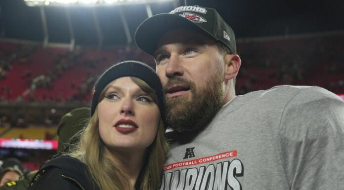 Travis Kelce habla de su felicidad al lado de Taylor Swift