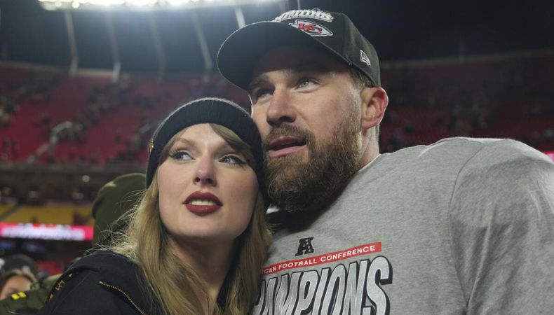 Travis Kelce habla de su felicidad al lado de Taylor Swift