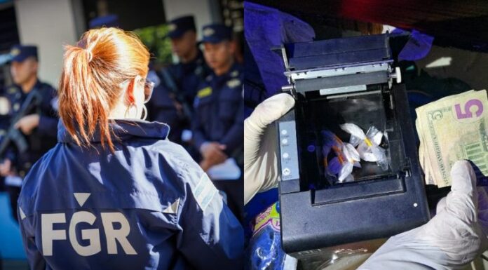 La Fiscalía ordenó allanamientos en un bar de San Salvador, donde se vendían drogas.