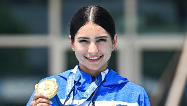 La patinadora salvadoreña, Ivonne Nóchez logró la segunda medalla de Oro en los Juegos Mundiales que se realizan en China.