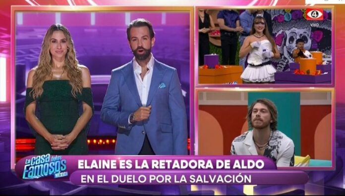 Elaine Haro gana el duelo por la salvación en La Casa de los Famosos La actriz y cantante enfrentará a Aldo de Nigris en un reto clave para salvar a un nominado del cuarto día en