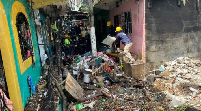 Protección Civil anunció este lunes la restricción habitacional de 130 viviendas en la comunidad Tutunichapa I.