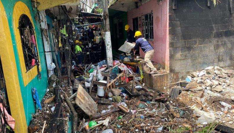 Protección Civil anunció este lunes la restricción habitacional de 130 viviendas en la comunidad Tutunichapa I.
