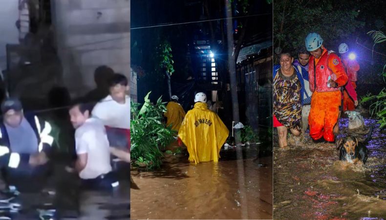 Las fuertes lluvias registradas esta noche en La Unión han causado inundaciones. Autoridades reportan un fallecido.