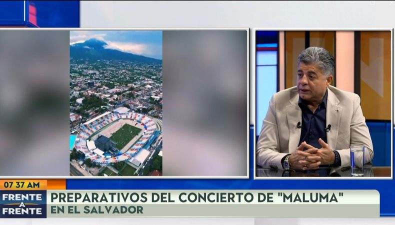 Este sábado se presentará el artista colombiano Maluma. Su padre compartió en Frente a Frente, los detalles del show en el 