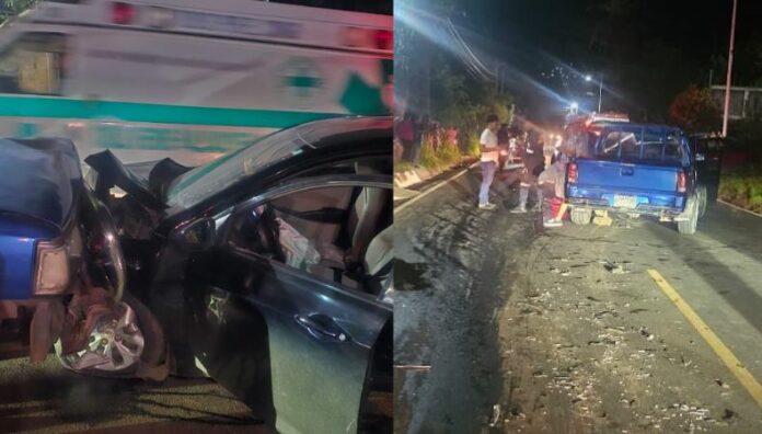 Ocho lesionados en accidente ocurrido en calle a Coatepeque En las últimas horas se han registrado varios accidentes de tránsito, que han dejado al menos ocho personas lesionadas.