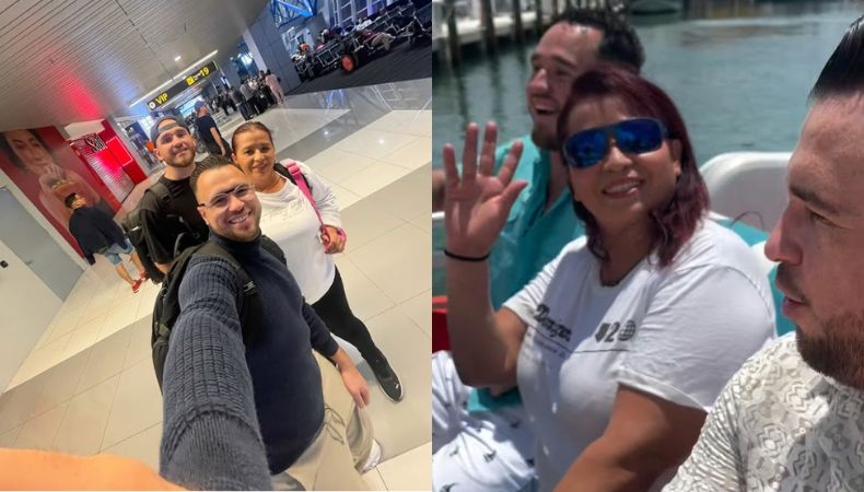 El conductor de Viva la Mañana compartió con sus seguidores cómo disfruta unas vacaciones en Miami junto a su mamá y su hermano, mostrando desde el aeropuerto hasta paseos en bote en la ciudad costera.