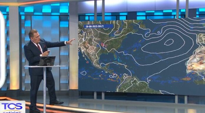 De tenerse lluvias hoy, serían en la zona norte y cadena volcánica del país. Para mañana sí se tendrían, por posible paso de Onda Tropical.
