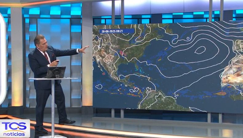 De tenerse lluvias hoy, serían en la zona norte y cadena volcánica del país. Para mañana sí se tendrían, por posible paso de Onda Tropical.