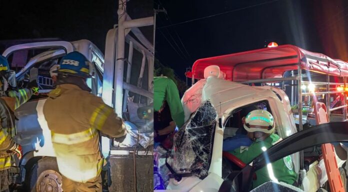Dos accidentes se registraron esta madrugada en los distritos de Apopa y San Martín.