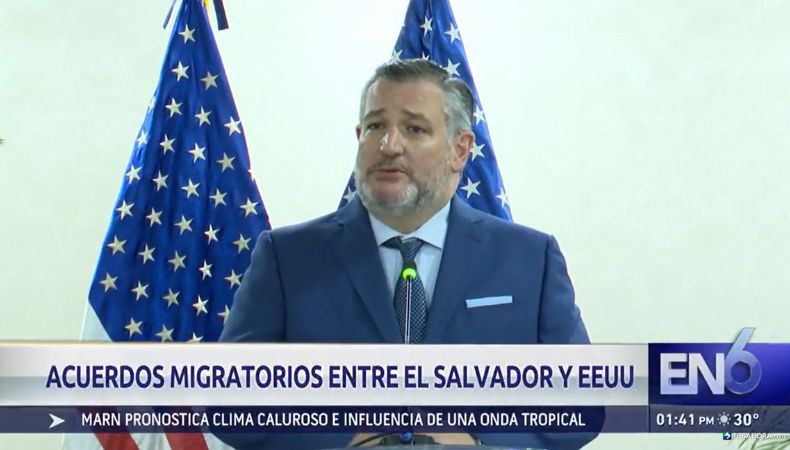 La visita al país del senador republicano Ted Cruz busca reforzar las relaciones entre Estados Unidos y El Salvador.