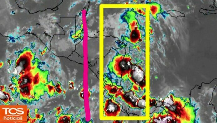 Para este jueves se esperan lluvias bastante intensas en el país Hay fuertes probabilidades que las lluvias de hoy, sean similares a las de ayer, con intensidad de viento por el paso de Onda Tropical.