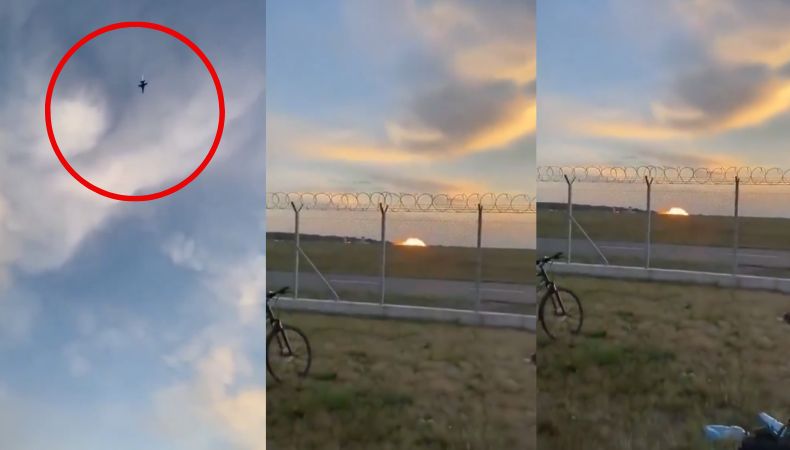 Polonia: Avión militar se estrella durante ensayo previo a espectáculo aéreo