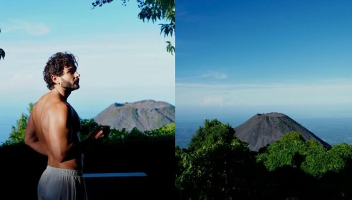 Rafael Oropeza ¡enamorado del Volcán de Izalco! Rafael Oropeza se fue a recargar baterías al occidente del país. El conductor se enamoró de la vista panorámica hacia el Volcán de Izalco.
