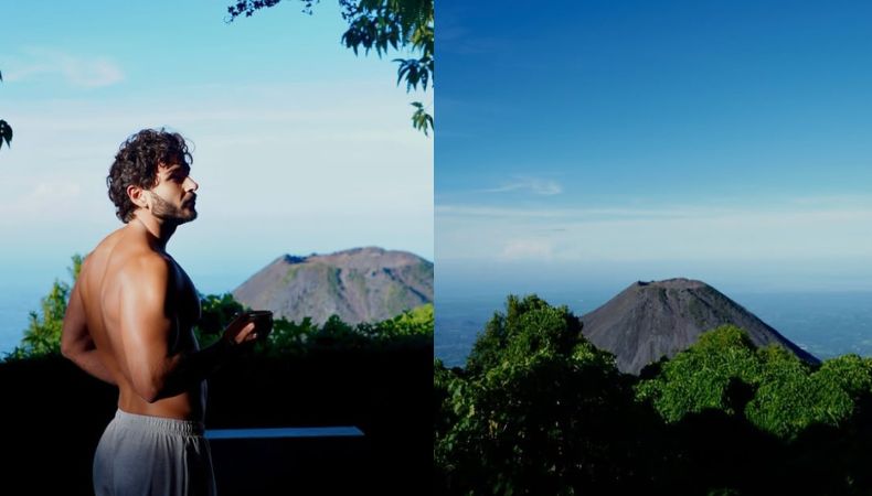 Rafael Oropeza se fue a recargar baterías al occidente del país. El conductor se enamoró de la vista panorámica hacia el Volcán de Izalco.