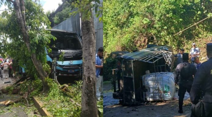 Un accidente de tránsito entre una buseta de la ruta 26 y un vehículo particular dejó siete personas lesionadas.