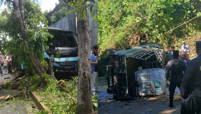 Accidente de buseta deja siete lesionados en San Salvador Centro Un accidente de tránsito entre una buseta de la ruta 26 y un vehículo particular dejó siete personas lesionadas.