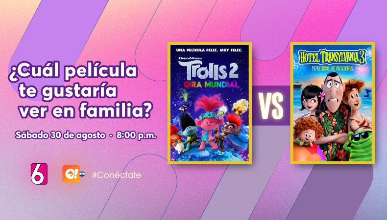 Canal 6 ya tiene a la ganadora del versus de películas para este sábado 30 de agosto, a las 8:00 p.m.