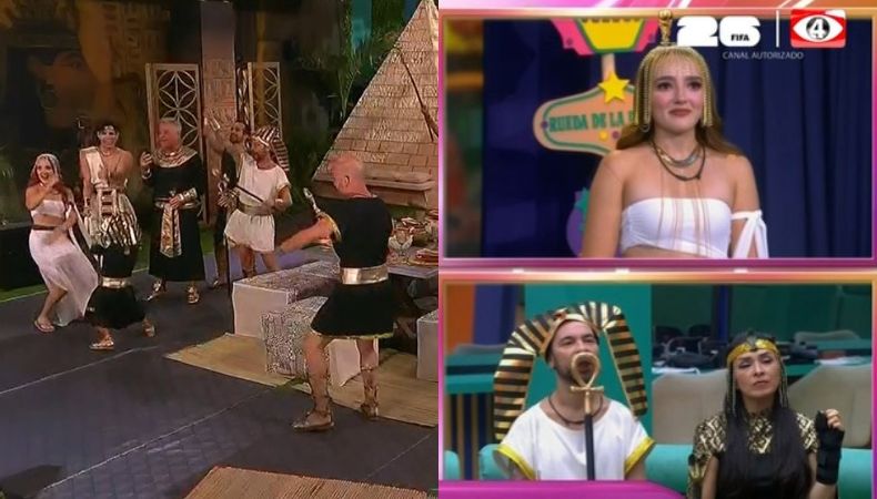 La actriz venció a Guana en la Ruleta de la Suerte, decidió salvar a Abelito de la placa. La noche cerró con una fiesta al estilo Cleopatra.