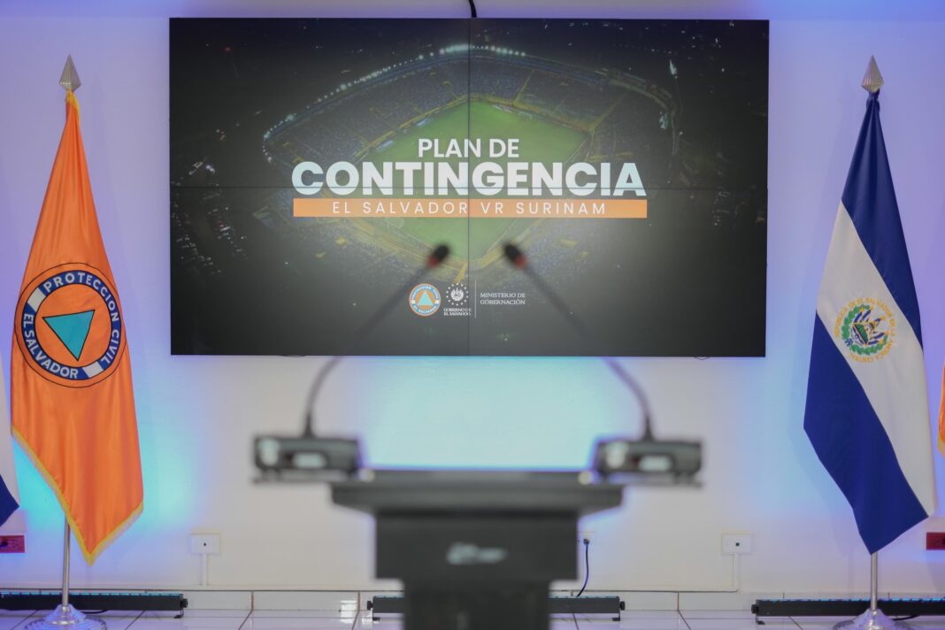 El plan de contingencia para el partido entre El Salvador y Surinam incluye controles de tráfico, vigilancia de entradas y medidas de seguridad.