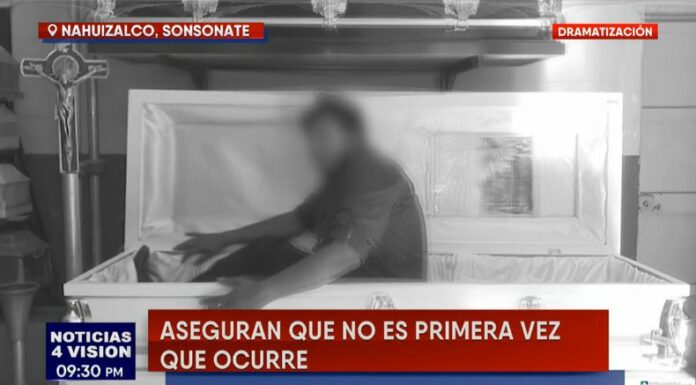 Un hecho insólito sacudió a Nahuizalco: en medio de un velorio, un difunto sorprendió a todos al levantarse de su ataúd.