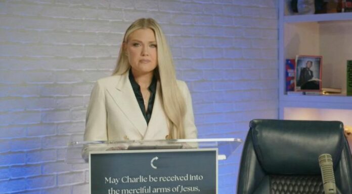 La viuda del activista Charlie Kirk hizo su primera declaración pública tras el arresto del principal sospechoso de asesinar a su esposo.