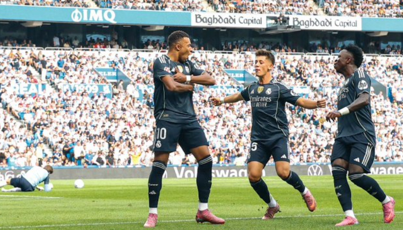 Real Madrid se impuso de visitante a la Real Sociedad y mantiene el paso perfecto en el campeonato español.