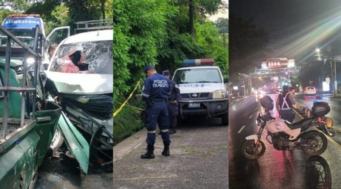 Este domingo, un motociclista falleció en San Juan Talpa y seis personas resultaron lesionadas en otros accidentes de tránsito.