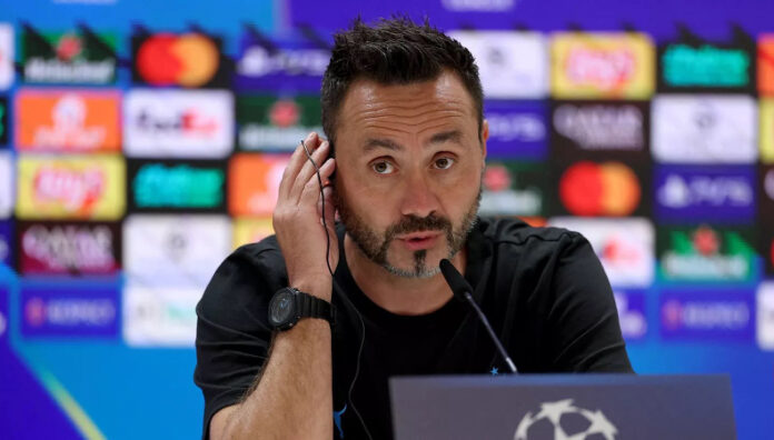 Roberto De Zerbi técnico del Marsella Roberto De Zerbi, técnico del Marsella, no se guardó nada tras el polémico penal con el que el Real Madrid derrotó al equipo francés.