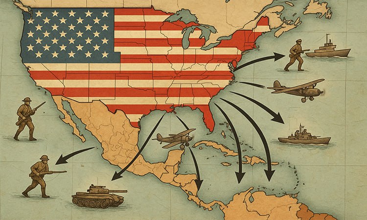 Desde que es país independiente, Estados Unidos ha invadido numerosas naciones, sobre todo de América Latina, para proteger sus intereses y a sus ciudadanos.