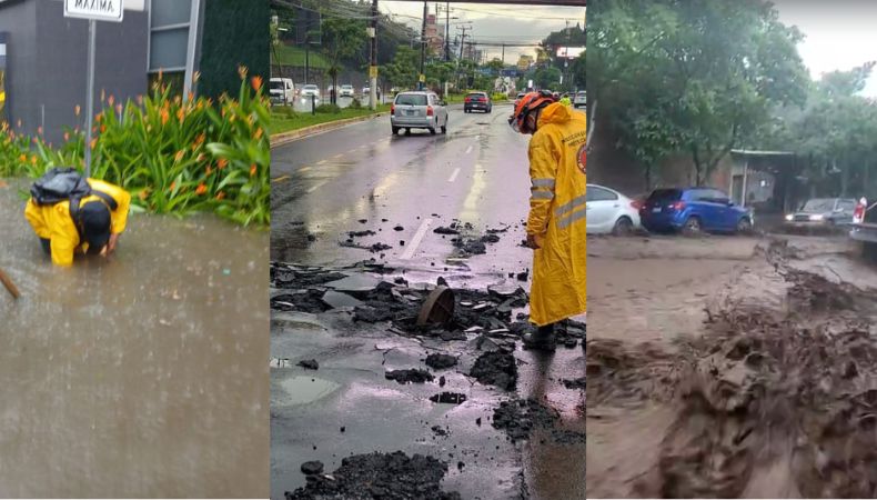 Las intensas lluvias de las últimas horas dejaron estragos en diferentes zonas del país, como inundaciones y crecidas de ríos.