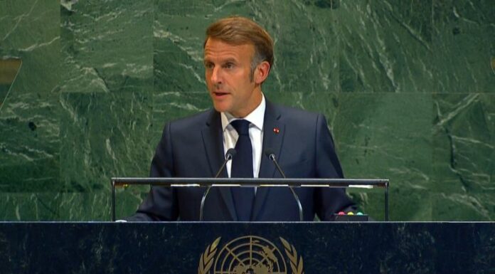 Emmanuel Macron anunció el reconocimiento de Francia al Estado de Palestina, afirmando que actuaba en interés de la paz.