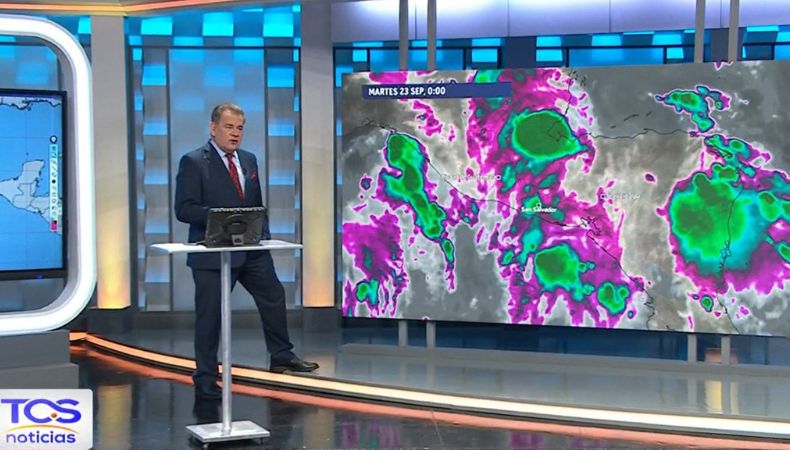 Para toda esta semana se observa mucha nubosidad y lluvias, en los modelos meteorológicos. El viernes o sábado, paso de Onda Tropical.