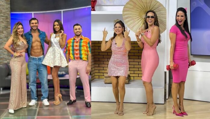 ¡Modo Barbie activado! El rosa conquista a los talentos de TCS Los programas de entretenimiento arrancaron la jornada convertidos en un universo Barbie. Todo tiene un motivo: esta noche la película más rosa del año llega a Canal 6.