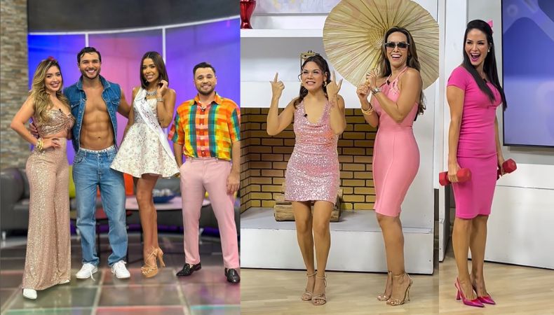 Los programas de entretenimiento arrancaron la jornada convertidos en un universo Barbie. Todo tiene un motivo: esta noche la película más rosa del año llega a Canal 6.