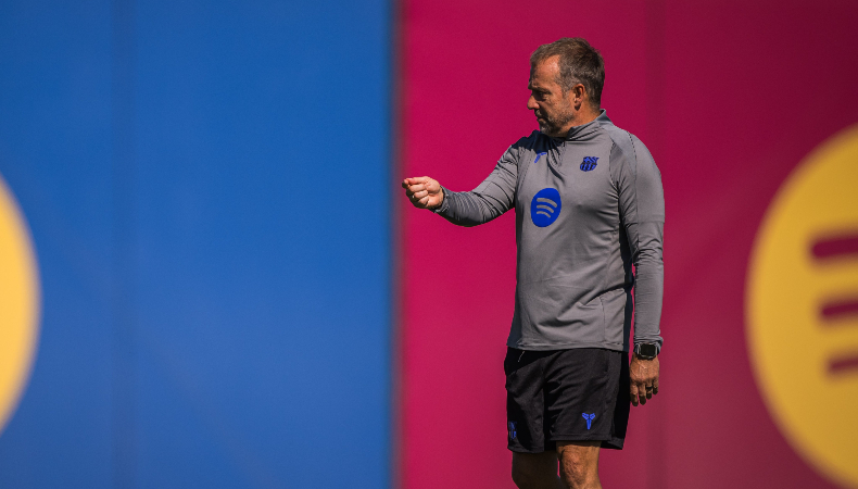 El técnico alemán, Hansi Flick, habló luego de la remontada del Barcelona en su visita al recién ascendido Real Oviedo.