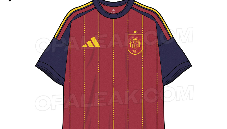La camisa de España para el Mundial de 2026 volvería al tradicional rojo con 