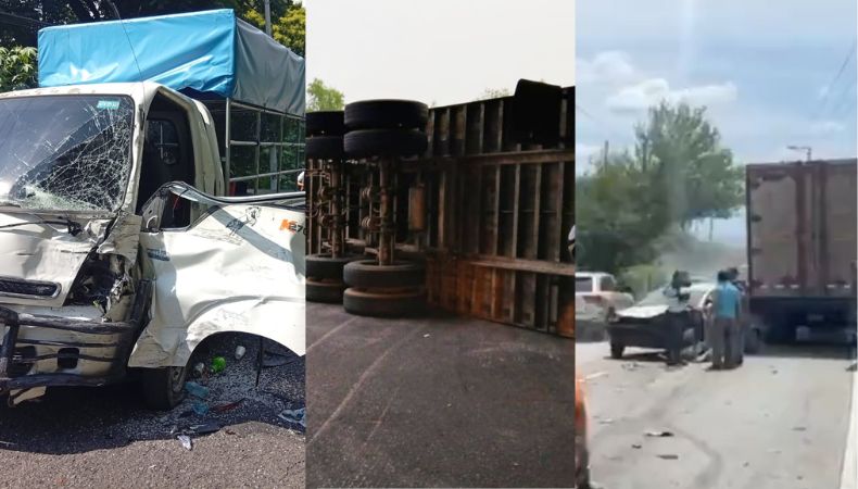 Racha de accidentes dejan al menos 13 personas lesionadas Los accidentes de tránsito registrados en las últimas horas en diferentes puntos del país han dejado al menos 13 personas lesionadas.