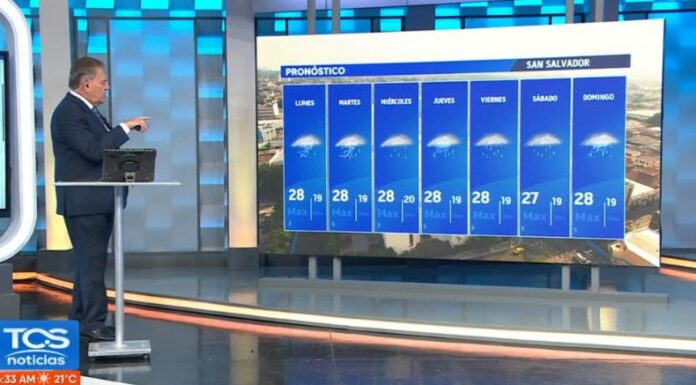 Las posibilidades de lluvia en varios lugares de El Salvador, se mantienen hasta el próximo sábado. Tendremos momentos con cielos nublados.