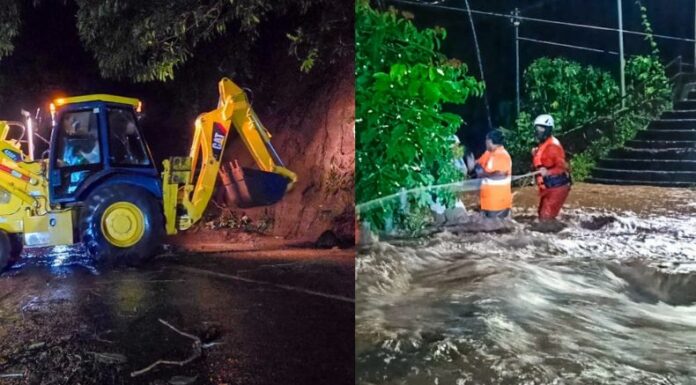 Las lluvias percibidas en las últimas horas han dejado varios estragos, entre ellos desbordamientos de ríos, derrumbes y evacuaciones en el oriente del país.