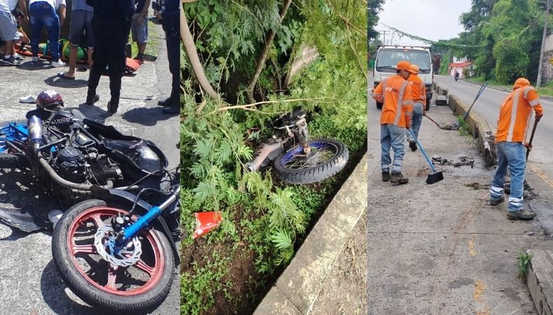 Un motociclista murió tras caer en una cuneta en la calle hacia San Isidro, en el sector de Apantillos, del distrito de San Pablo Tacachico, La Libertad Norte.