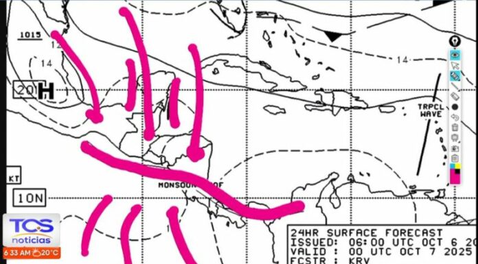 No se esperan cantidades de lluvias extremas, aunque no es temporal. En El Salvador se tendrá mucha nubosidad y lluvias permanentes.