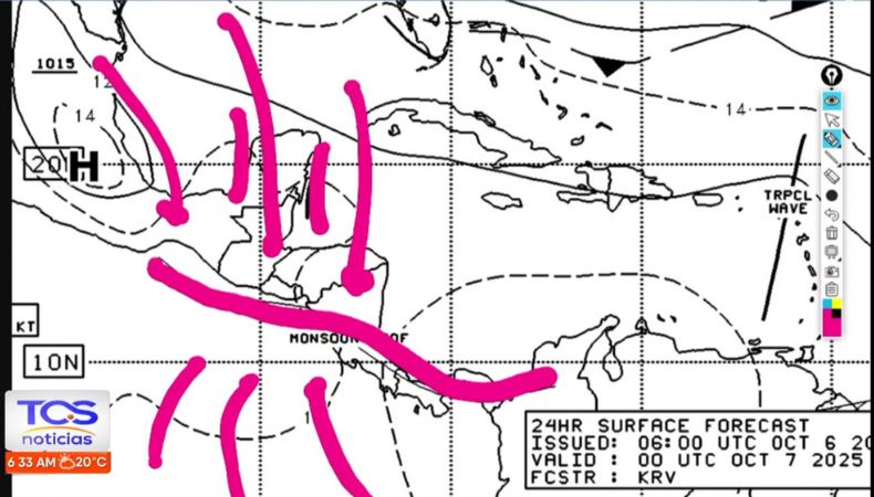 No se esperan cantidades de lluvias extremas, aunque no es temporal. En El Salvador se tendrá mucha nubosidad y lluvias permanentes.