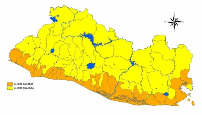 Protección Civil emite alerta estratificada por lluvias en el país Autoridades elevan la alerta por lluvias: naranja para la franja costera y amarilla para el resto del país, ante las condiciones meteorológicas que persisten.