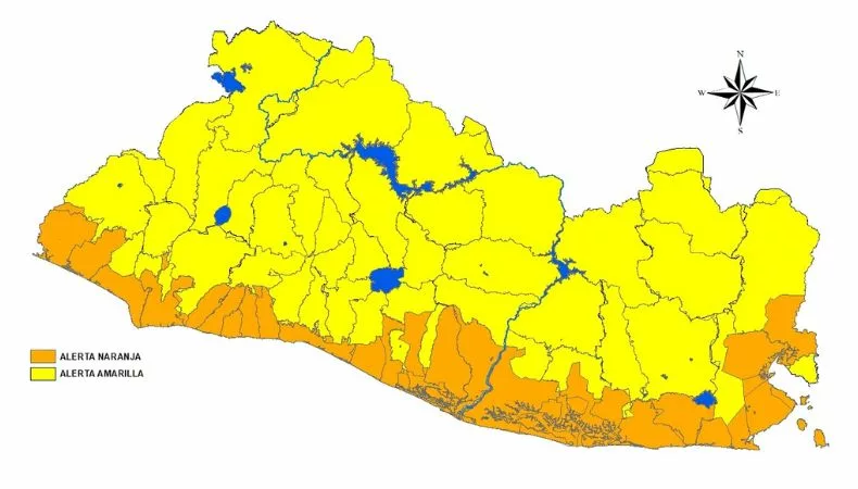 Autoridades elevan la alerta por lluvias: naranja para la franja costera y amarilla para el resto del país, ante las condiciones meteorológicas que persisten.
